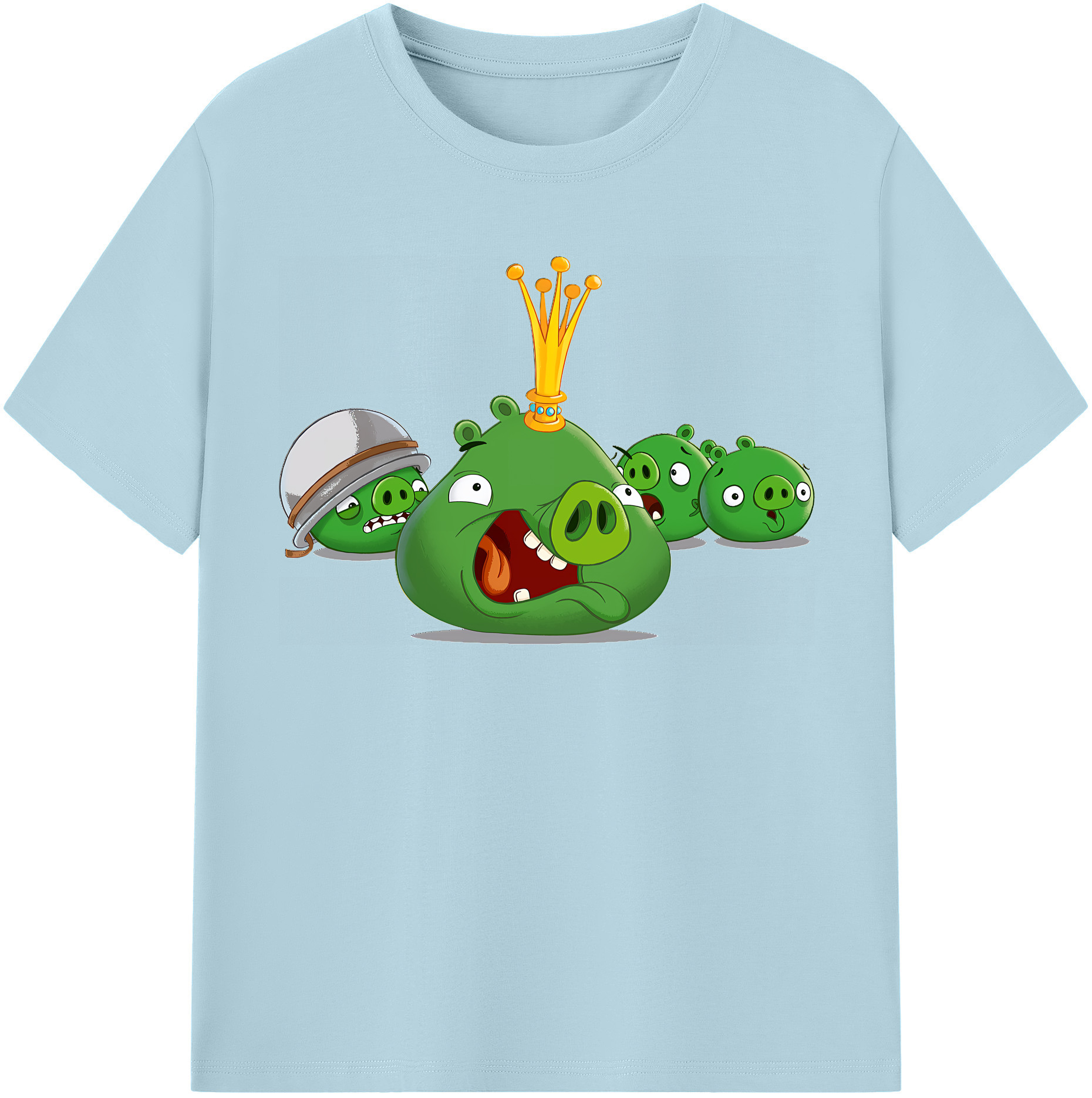 （画像用） Angry Birds アングリーバード 綿100％半袖Tシャツ（フロントプリント）